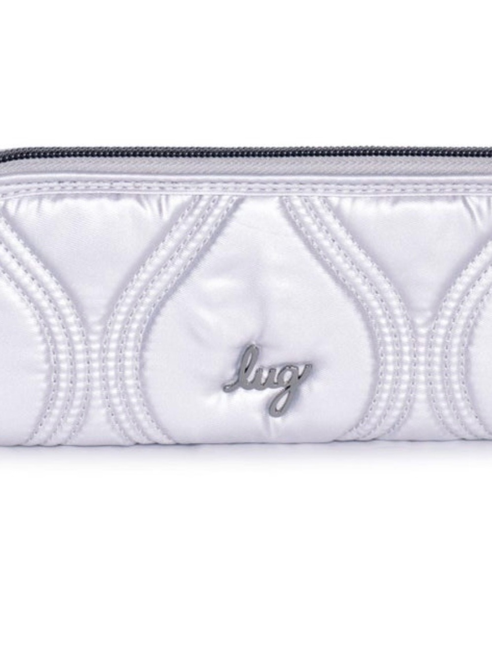 Lug Tendu Slim RFID Wallet. Metallic Silver. NWT - Picture 2 of 8